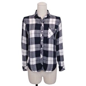Rails "Hunter" Button Down Shirt Midnight Pine Plaid Sz Small
